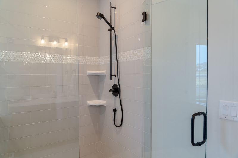 Elegant Shower with Black Frame